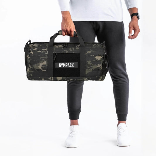 Sac de sport 40L – Camouflage noir | Gympack Pro