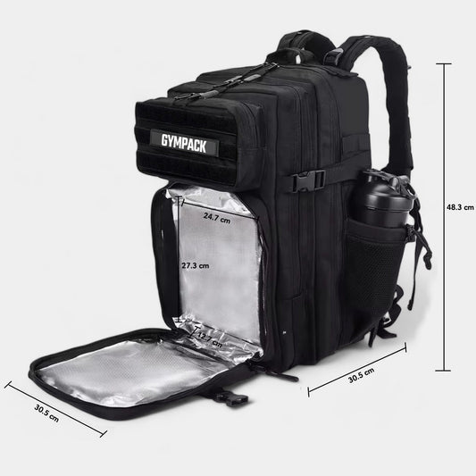 50L Insulated Backpack – Black | Gympack Thermal