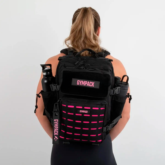 25L Gym Backpack – Black and Pink | Gympack Pro
