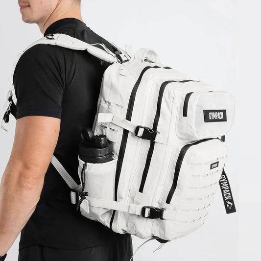 50L Gym Backpack – White | Gympack Pro