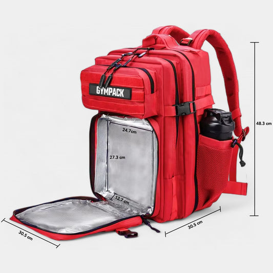 50L Insulated Backpack – Red | Gympack Thermal