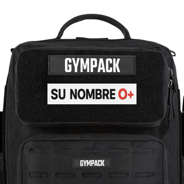 Parche Personalizado de Tipo de Sangre - Blanco